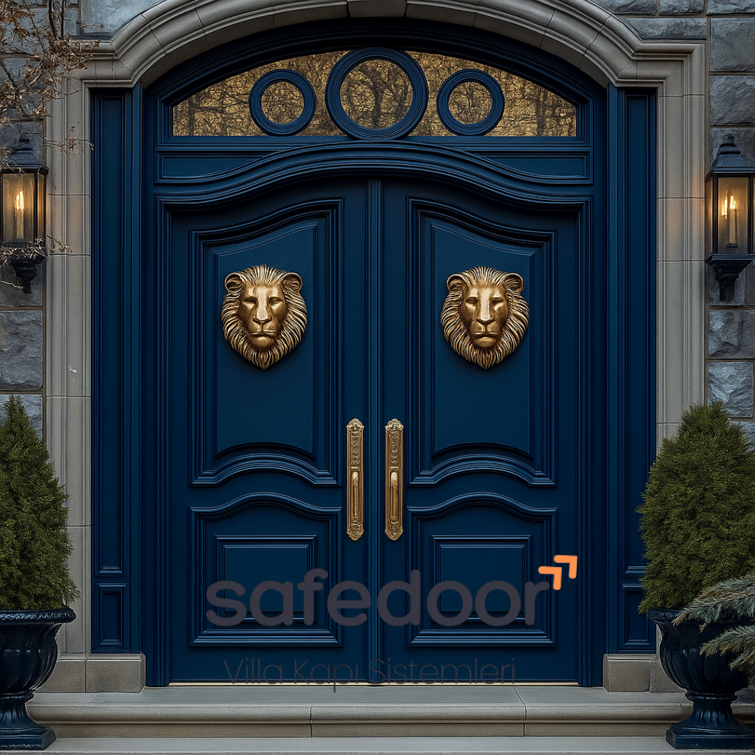 aslan-bas-mavi-villa-kapisi